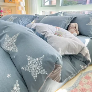 Sfb618c0f1f7c44bba396807da2af8e241-1.webp Housse de couette douce pour la peau 100% Coton – Tailles Simple/Double/Queen/King